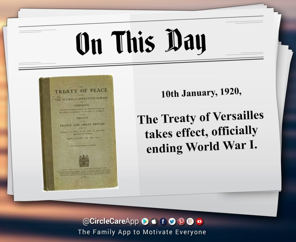 On This Day: 10th January 1920 - This Day on History | CircleCare