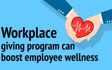 Workplace giving program (CSR) can boost employee wellness